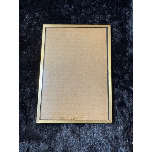 Vintage Gold-Tone Metal Picture Frame With Easel Back - Picture 1 of 6